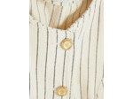 Gilet de costume long rayé