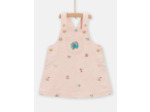 Robe en denim rose pour bébé fille