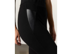 Legging 7/8 resserré uni NOIR Femme
