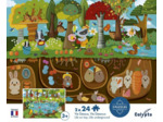 PUZZLE 24 PCS X2 VIE DESSUS/DESSOUS