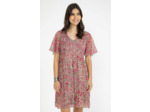 Robe plissée imprimée