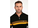 Pull Col Montant Rayé