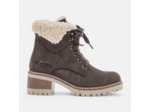 Bottines à lacets à talon Femme marron