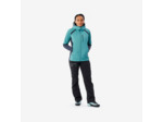 Veste hybride sprint synthétique & laine alpinisme femme - bleu gris