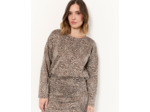 Top manches longues imprimé léopard CAMEL Femme
