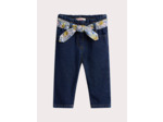 Jean foncé avec ceinture pour bébé fille