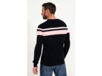 Pull col rond rayé Natural