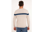 Pull col rond rayé Multiray