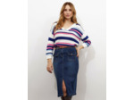 Pull fin rayé MULTICOLORE Femme