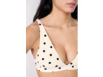 Triangle haut de maillot à pois