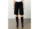 Bermuda court droit uni NOIR Femme