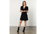 Robe courte unie NOIR