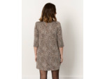 Robe courte imprimé léopard CAMEL
