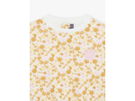 Haut de jogging écru à fleurs