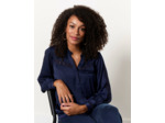 Blouse manches longues unie MARINE Femme