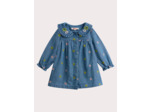 Robe en denim brodé pour bébé fille