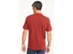 Pull col polo manches courtes Ajoure