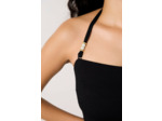 Bandeau haut de maillot à nouer détails perles