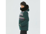 Veste de ski chaude mi-longue femme 100 - motifs