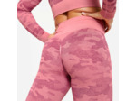 Legging sans couture femme, rose