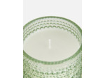 Bougie dans pot en verre à bulles