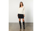 T-Shirt manches longues uni ECRU Femme