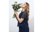 Robe courte unie MARINE