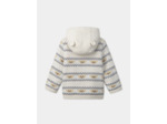 Gilet à capuche jacquard animaux