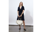 Robe courte unie MARINE