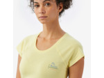 T-shirt d'escalade confortable femme, Vertika jaune, Montse Galbany