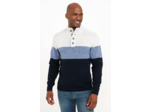 Pull Col Montant Rayé