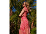 Robe longue imprimée MULTICOLORE