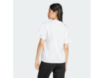 T-shirt de fitness en coton femme, blanc