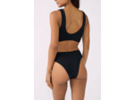 Bikini high leg en matière extensible bas de maillot
