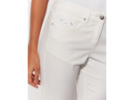 Pantalon 7/8 droit uni BLANC Femme