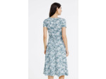 Robe midi en maille imprimée