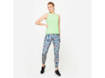 Débardeur de fitness coupe droite femme, vert sorbet