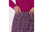 Jupe courte unie VIOLET