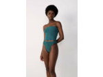 Bikini high leg en matière extensible bas de maillot
