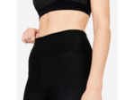 Corsaire de fitness extensible femme, noir fumé