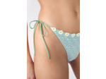 Culotte bikini ficelle bas de maillot à nouer fleuri