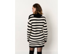 Robe courte rayée NOIR