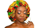 CRAZY POUSS BONNET EN SATIN IMPRIME WAX
