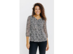 T-Shirt Col V Manches 3/4