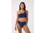 Culotte bikini taille haute en matière extensible