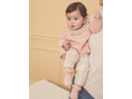 Ensemble haut, pantalon et chaussettes bois de rose