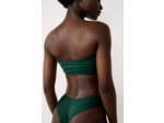 Bandeau haut de maillot détail anneau satiné