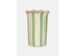 Vase festonné à rayures