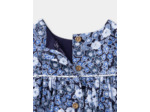 Robe bleu et blanc à imprimé fleuri