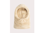 Cagoule beige en fausse fourrure mixte